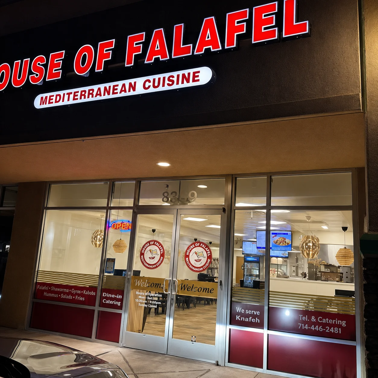 House of Falafel — Saratoga Ave storefront