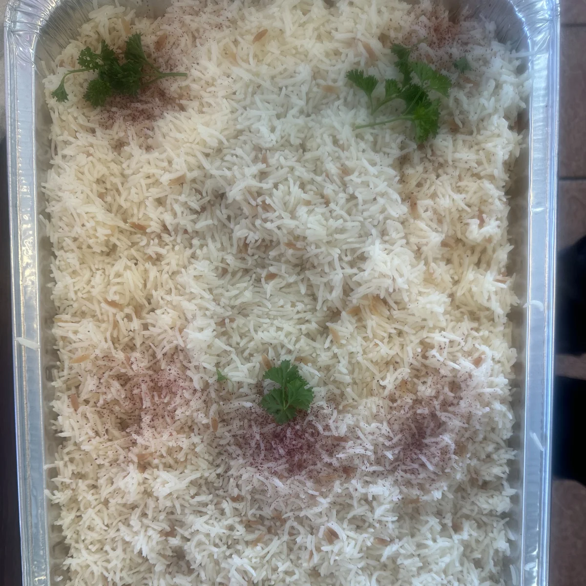 Basmati Rice Tray — Catering