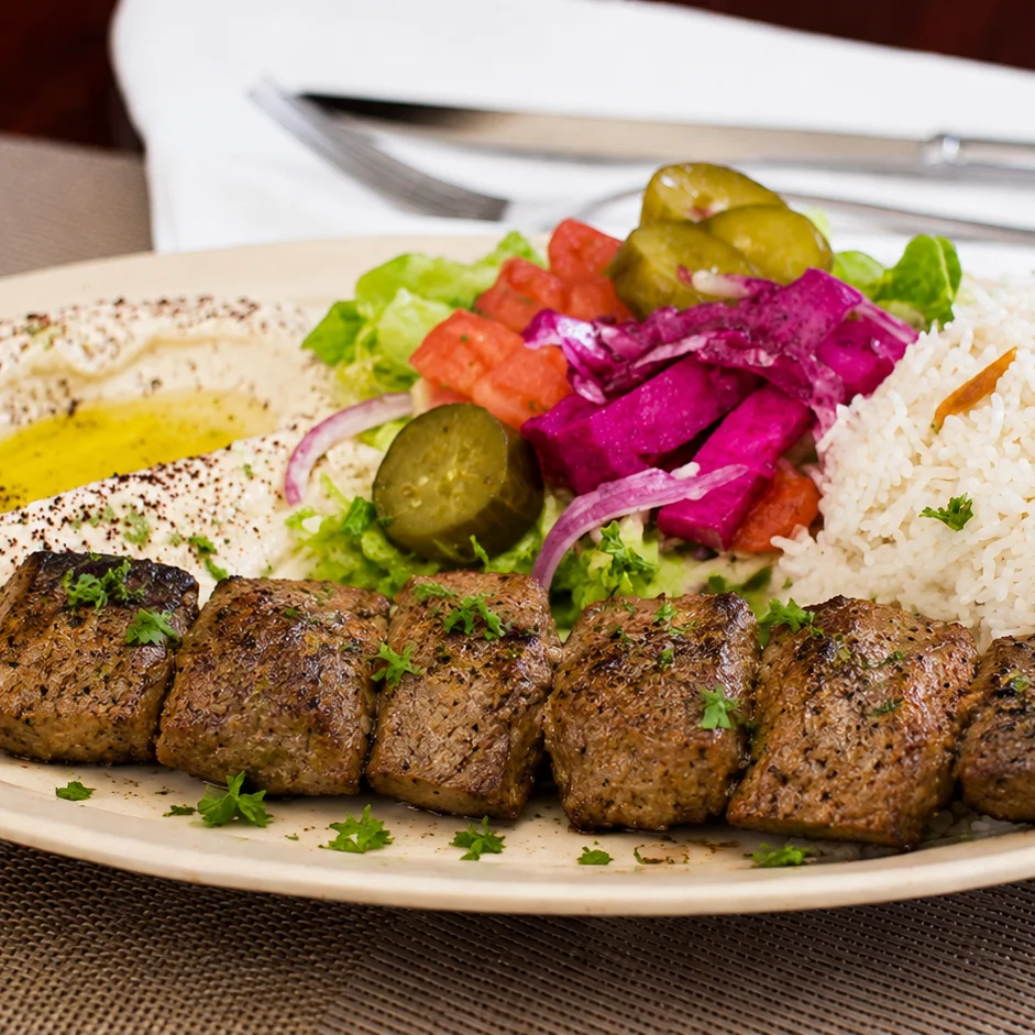 Beef Shish Kabob Plate — Plates