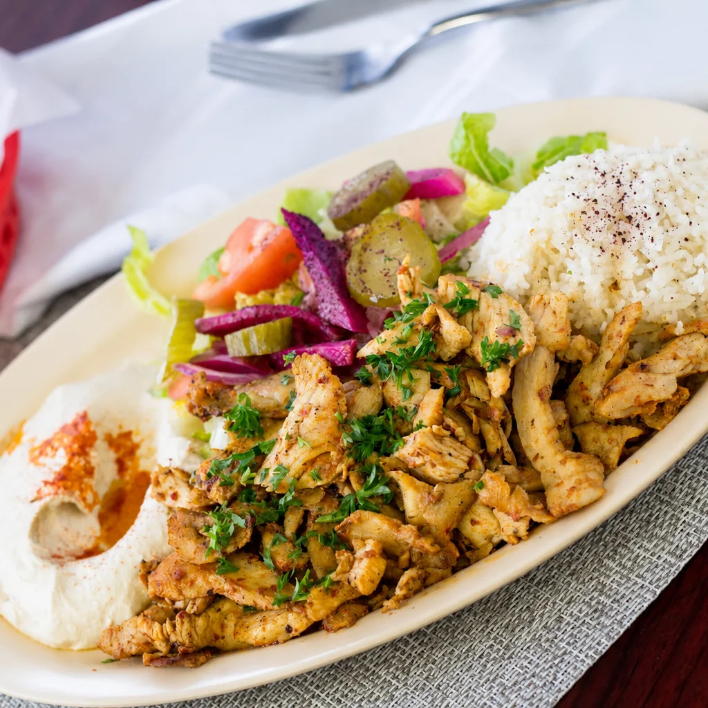 Chicken Shawerma Plate — Plates