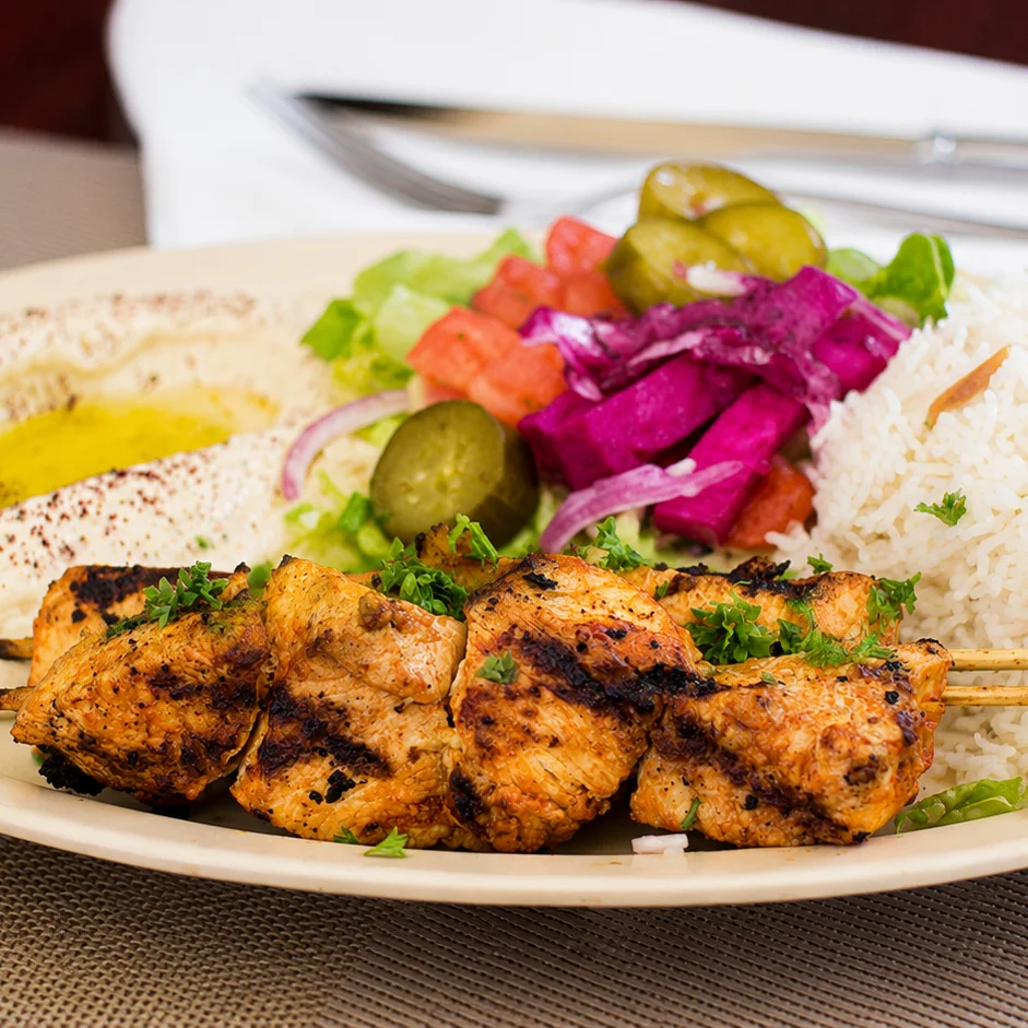 Chicken Shish Kabob Plate — Plates