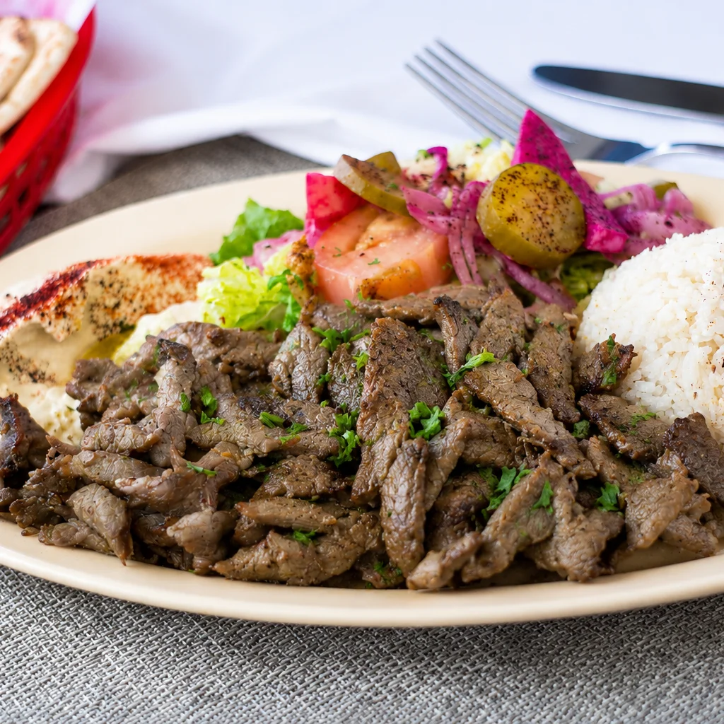 Lamb Shawerma Plate — Plates